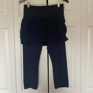 Athleta Navy Blue Skirted Leggings